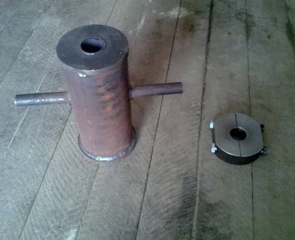 Hammer ulo para sa pagpukpok ng isang karayom sa lupa Baba at podbabok para sa paglulubog ng isang karayom na rin sa lupa