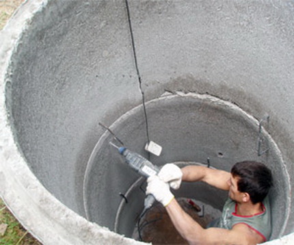 Fixation de la position des anneaux de puits en béton Bien réparer