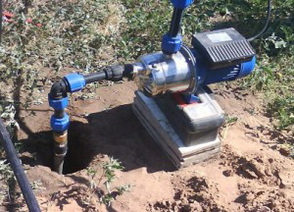Surface pump for the installation of water from the well Surface pump