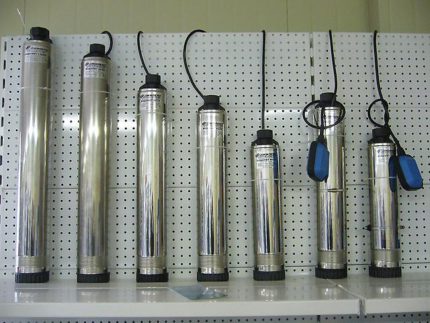 Model range of water pumps Vodomet, Dzhileks Water Pump Models