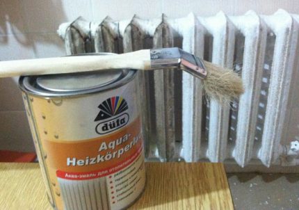 The better to paint the surface of the heating radiator How and how to paint a heating radiator