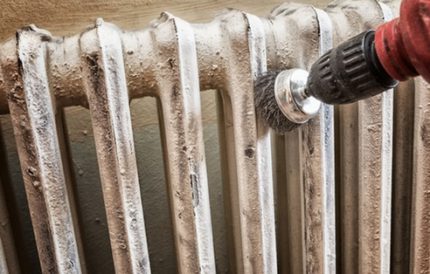 How to remove paint from the battery before the upcoming painting How to prepare a radiator for painting