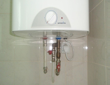 Draining water into the sewer