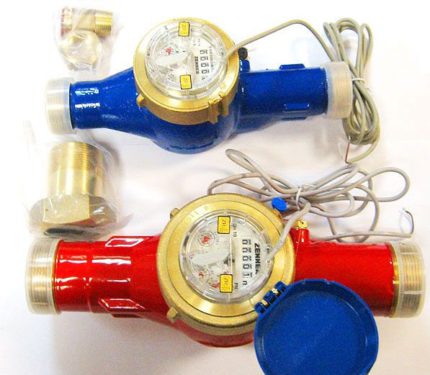 Counters for hot and cold water Hot and cold water meters
