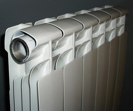 Como calcular o número de seções de baterias de aquecimento Radiador dobrável com seções separadas