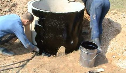 Application de bitume mastic