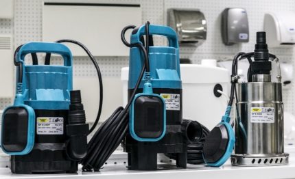 Sewage pumps with different technical capabilities Sewage pumps