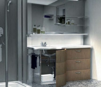 Compact sewage pumping stations for a private house KNS for the kitchen