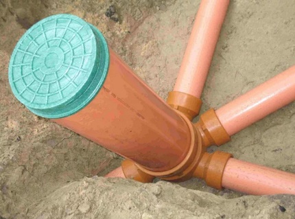 Plastic drainage well nodal Nodal drainage well