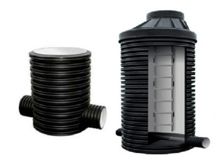 Plastic caisson for sewerage service Monoblock Plastic