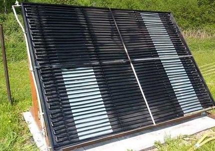 Comment faire du chauffage solaire une maison privée Chauffage solaire d'une maison privée avec collecteurs ouverts