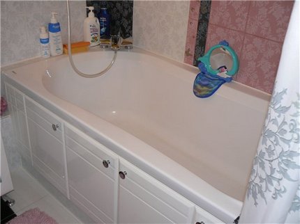 Pare-baignoire fonctionnel avec vantaux battants Ailes d'aile avant