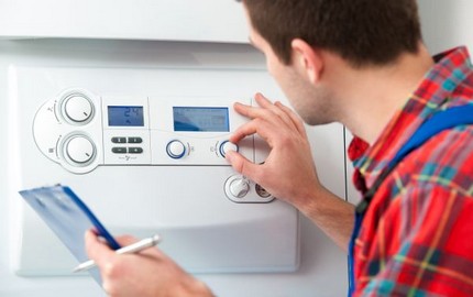 Gas boiler setting Establishment of a heating system