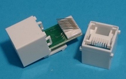 מתאם לשקע מחשב מתאם שקע RJ45 לשקע