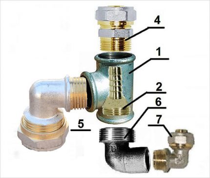 Remote ejector scheme para sa isang pumping station Diagram ng Ejector Device
