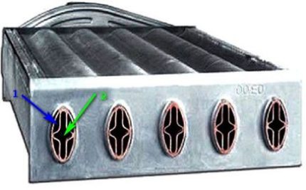 Bithermal gas boiler heat exchanger Bithermal heat exchanger