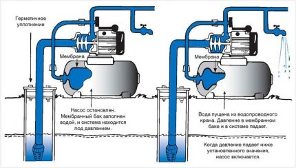 How to connect a hydraulic accumulator to work in a water supply system The principle of operation of a standard accumulator