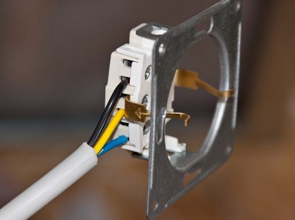 The principle of connecting a ground outlet for a washing machine Ground conductor