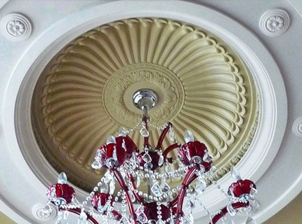 Mortise ceiling socket for chandelier installation Mortise model dome type