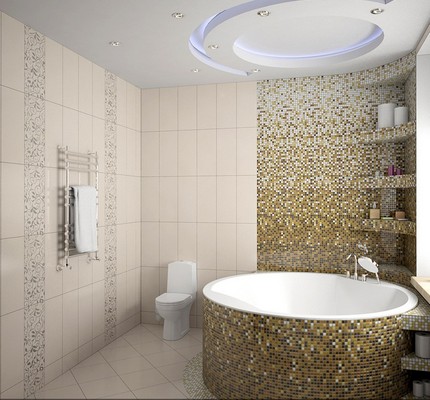 Welke vorm van bad is beter om te kiezen voor een gewelfde badkamer Rond bad