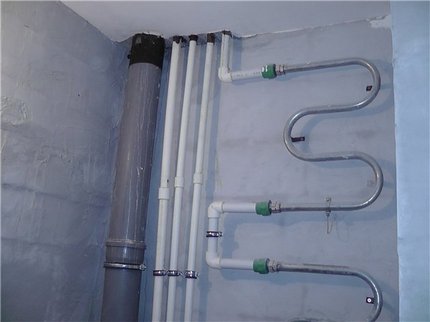 PP pipes in water supply systems and for the replacement of risers in the apartment Polypropylene pipe system