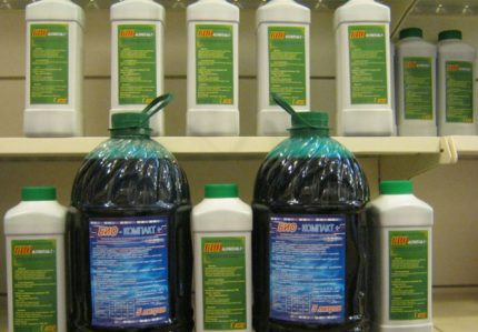 Moyens liquides pour puisards Liquide concentré