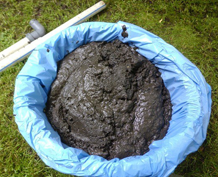 Regular pumping of sludge eliminates unscheduled repairs of the septic tank Stabilized sludge