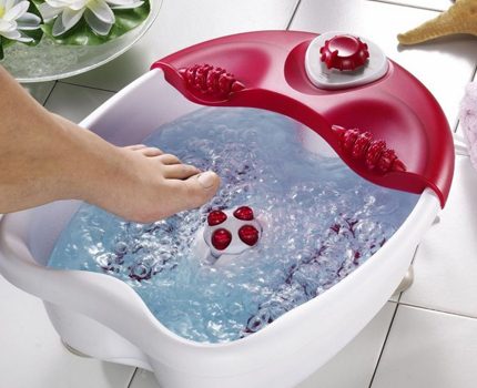 Mobile whirlpool para sa paggamot Hydromassage foot bath