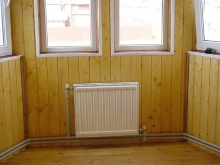How to arrange water heating appliances in a private house Installation of radiators