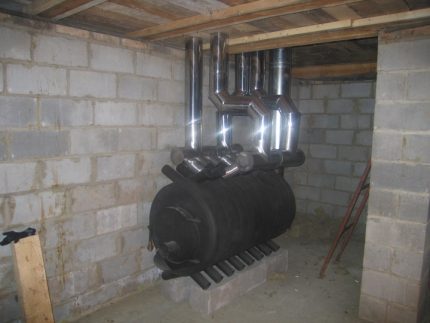 A opção de organizar o aquecimento do ar de uma casa particular Buleryan para aquecimento do ar