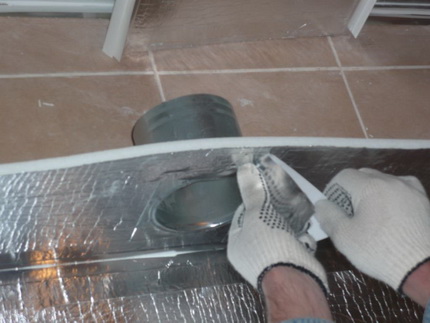 Isolamento do duto de ar faça você mesmo Aquecimento de ar DIY