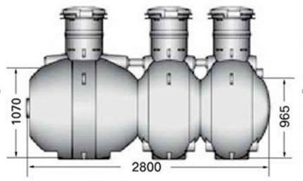 Modifications of septic tanks with the Uponor logo Septic Uponor Saco