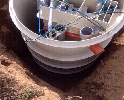 The location of the cameras in the septic tank DSC Station series DKS-MBO