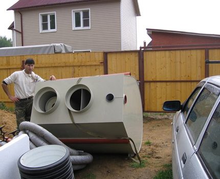 Appearance of septic tanks DKS Cleaning equipment DKS