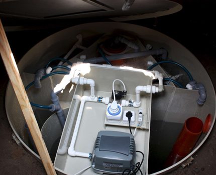 Biological treatment station for autonomous sewage Wastewater treatment plants