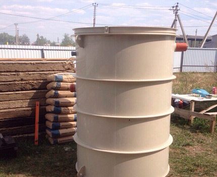 Volatile model of a septic tank DKS BCS MBO models