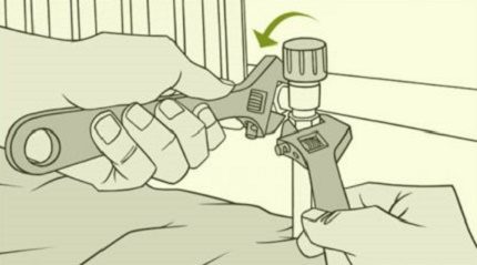 Installation of a temperature regulator for heating batteries Installation of a heating thermostat