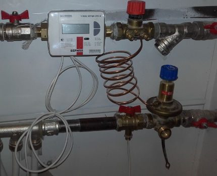 How to install a meter on a heating pipe in an apartment Apartment heat meter