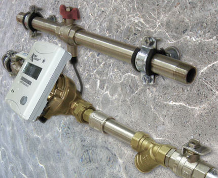 How to put an individual heat grid on a heating system Heat meter installation