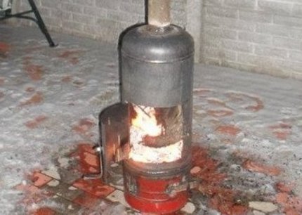 Hjemmelaget gassflaskeovn Mulighet for å lage en kerkeovn