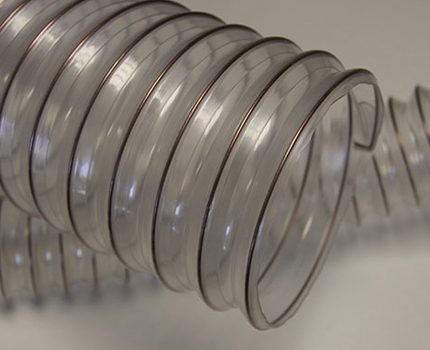 Pag-corrugation ng polyethylene para sa aparato ng bentilasyon Transparent na polyethylene corrugation