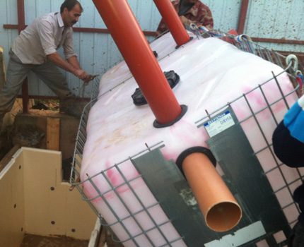 Eurocubes de bricolage dans la fabrication d'une fosse septique dans le pays Installation d'une fosse septique maison
