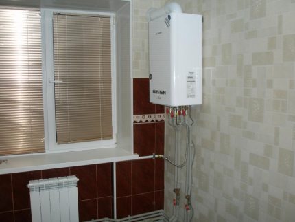 Gas double-circuit boiler sa apartment Gas boiler