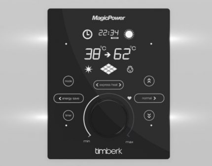 Kontrolin ang pampainit ng tubig sa elektroniko Digital control panel