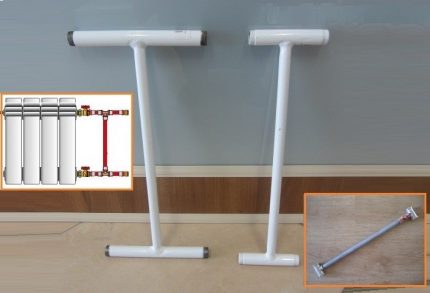 La version la plus simple d'une dérivation pour un système de chauffage La conception de dérivation la plus simple