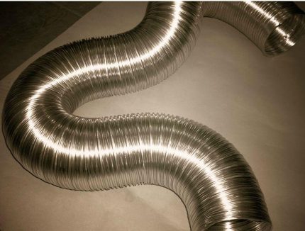 Flexible corrugation para sa bentilasyon Flexible na disenyo ng pipe