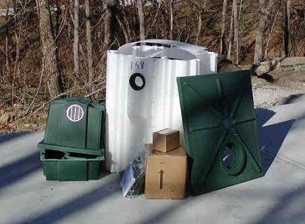Set for the construction of sewers based on the septic tank Fast RetroFAST Model