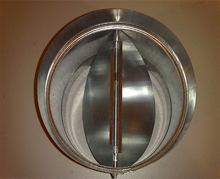 Clapet anti-retour à deux voies pour la ventilation Clapet anti-retour de type papillon
