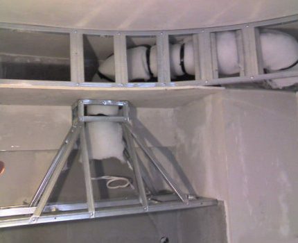 Self-construction of the exhaust duct