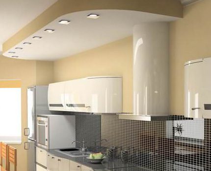 Level design of the ceiling